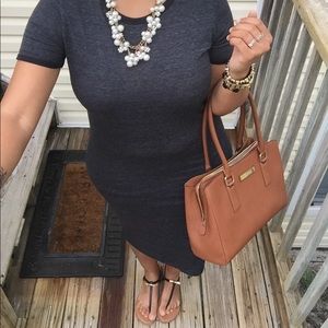 Charcoal Midi Dress